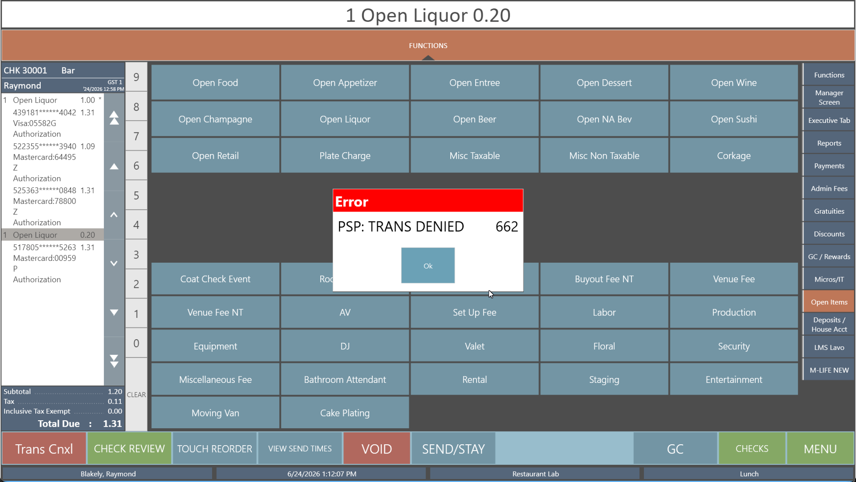 Mastercard virtual-wallet increment declined with PSP: TRANS DENIED 662